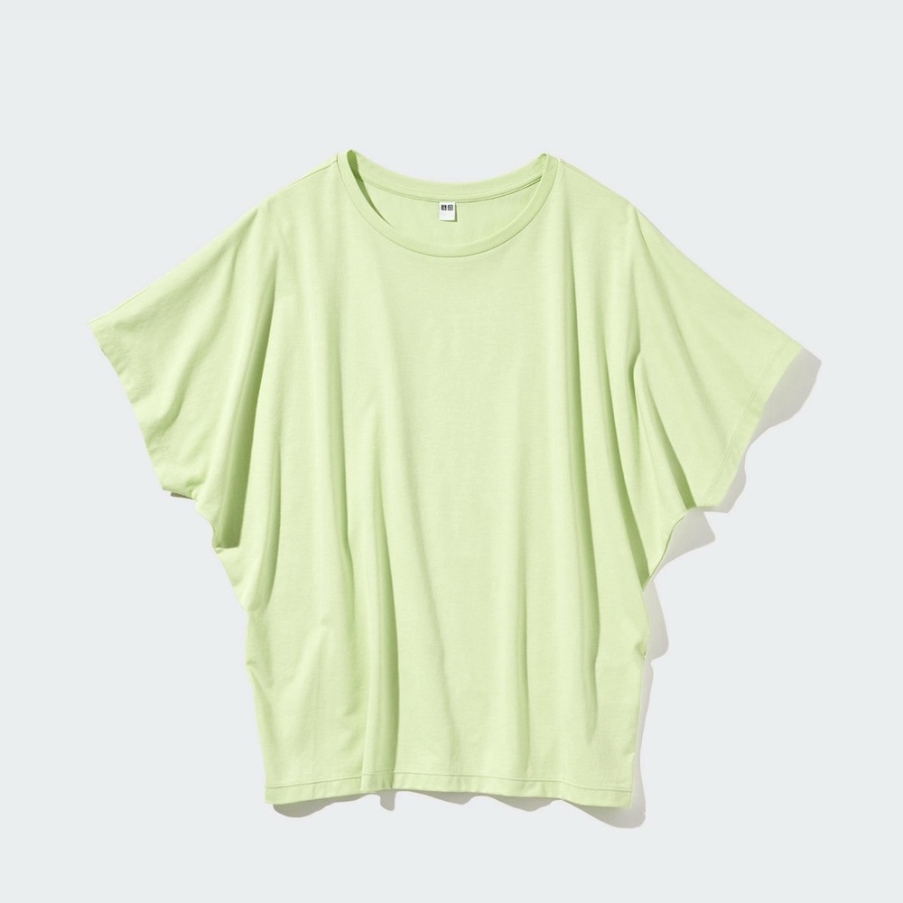 Uniqlo Airism Drape T-Shirt, Short Sleeve Top, White, XS - Picture 10 of 16